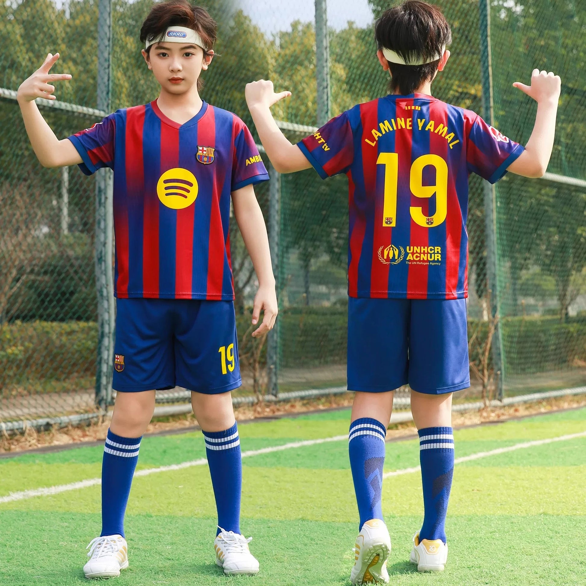 Barcalona 25/26 Football Home Kit - Kids - kids football kits - price of Barcalona Football 25/26 Home Kit - Kids in Pakistan - football kits - lamine yamal kit in pakistan