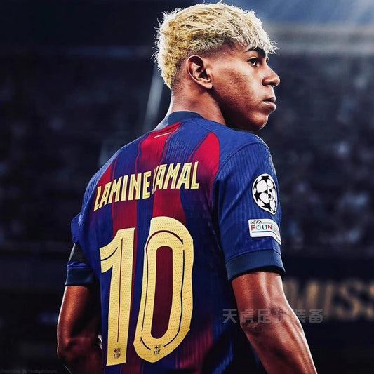 Barcalona 25/26 Football Home Kit - Kids - kids football kits - price of Barcalona Football 25/26 Home Kit - Kids in Pakistan - football kits - lamine yamal kit in pakistan