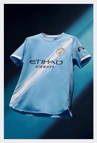 Manchester City Football 25/26 Home Kit - Kids - kids football kits - price of Manchester City Football 25/26 Home Kit - Kids in Pakistan - football kits - erling haaland kit in pakistan