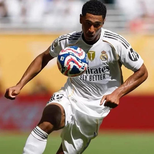 Real Madrid 25/26 Football Home Kit - Adults - Adultsfootball kits - price of Real Madrid Football 25/26 Home Kit - Kids in Pakistan - football kits - Kylian Mbappe kit in pakistan