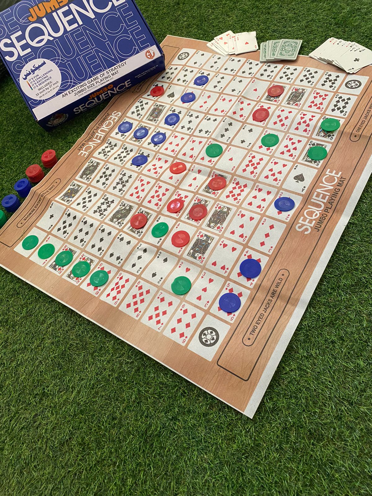 Sequence game - board game - family game - indoor game - card game