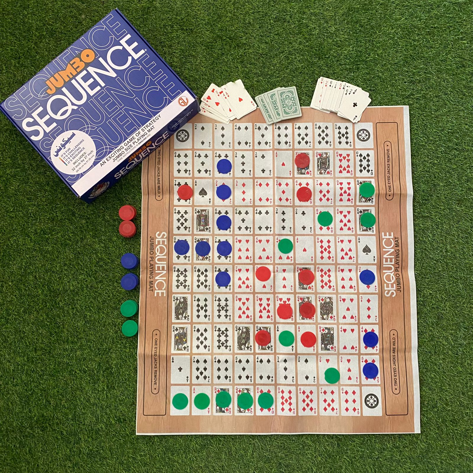 Sequence game - board game - family game - indoor game - card game