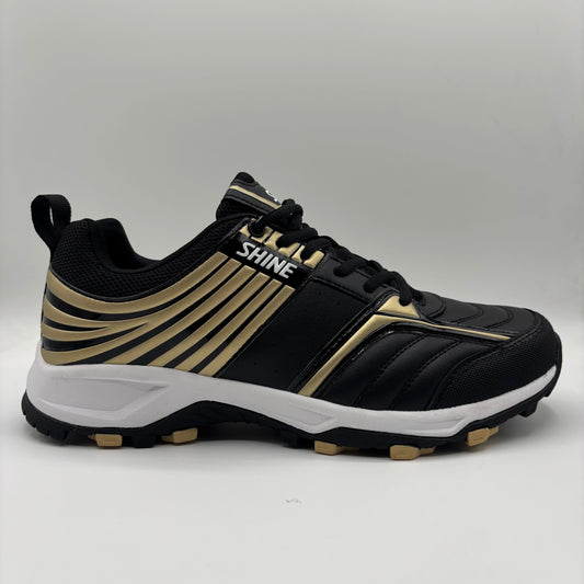Shine Cricket Shoes 5000 Black gold - cricket grippers - price of Shine Cricket Shoes 5000 Lime - cricket grippers in Pakistan